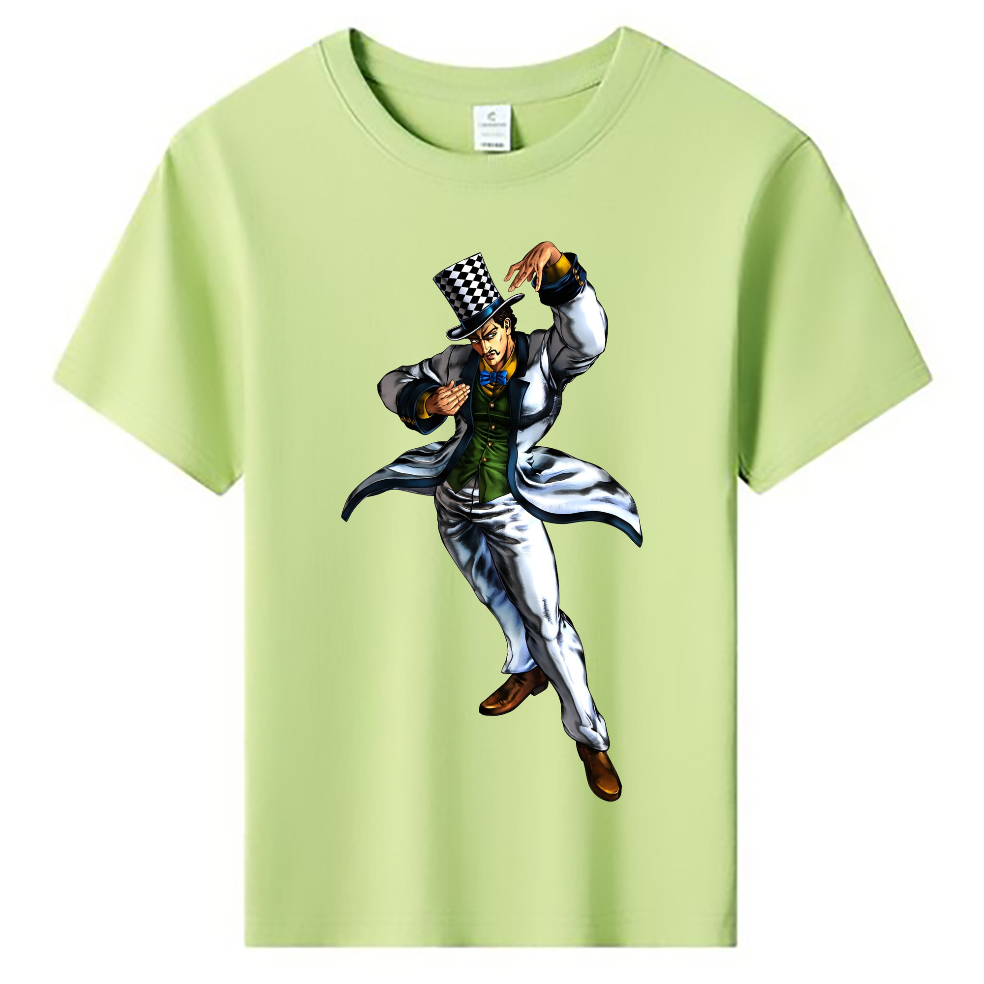（画像用） ジョジョの奇妙な冒険 ウィル?アントニオ?ツェペリ JoJo's Bizarre Adventure Will Anthonio Zeppeli 綿100％キッズTシャツ（フロントプリント）